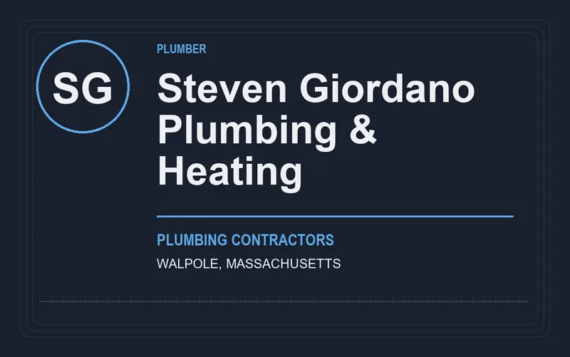 Steven Giordano Plumbing & Heating in Walpole, Massachusetts