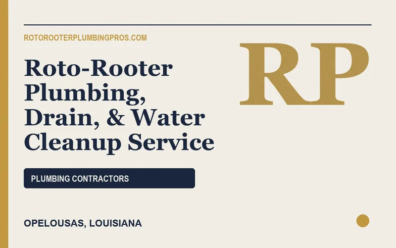 Roto-Rooter Plumbing, Drain, & Water Cleanup Service in Opelousas, Louisiana