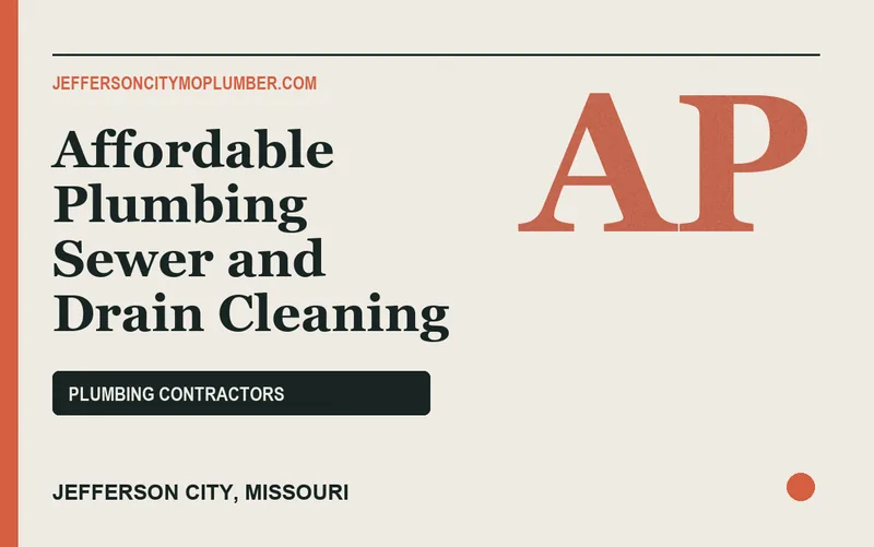 Affordable Plumbing Sewer and Drain Cleaning in Jefferson City, Missouri
