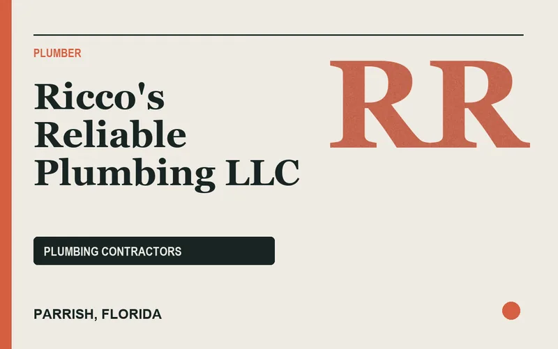 Ricco's Reliable Plumbing LLC in Parrish, Florida
