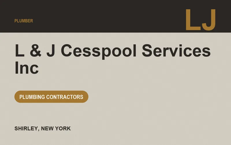 L & J Cesspool Services Inc in Shirley, New York