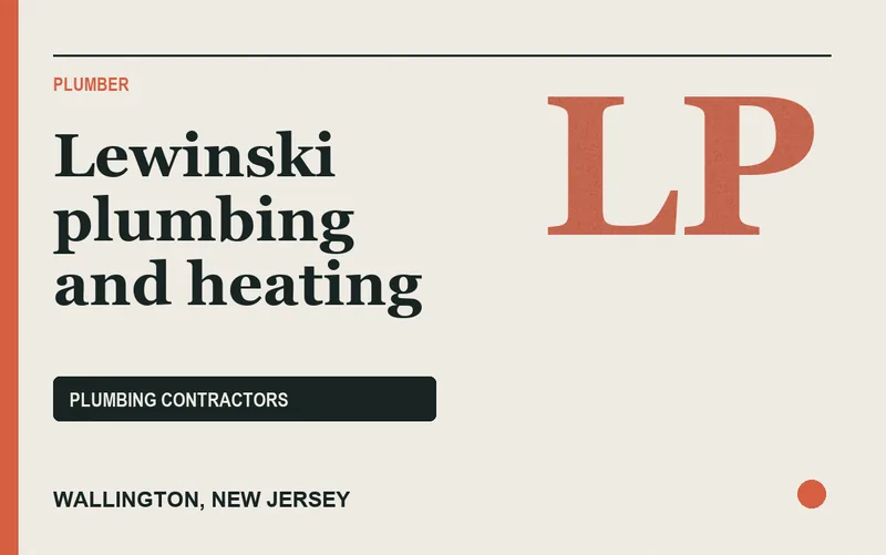 Lewinski plumbing and heating in Wallington, New Jersey