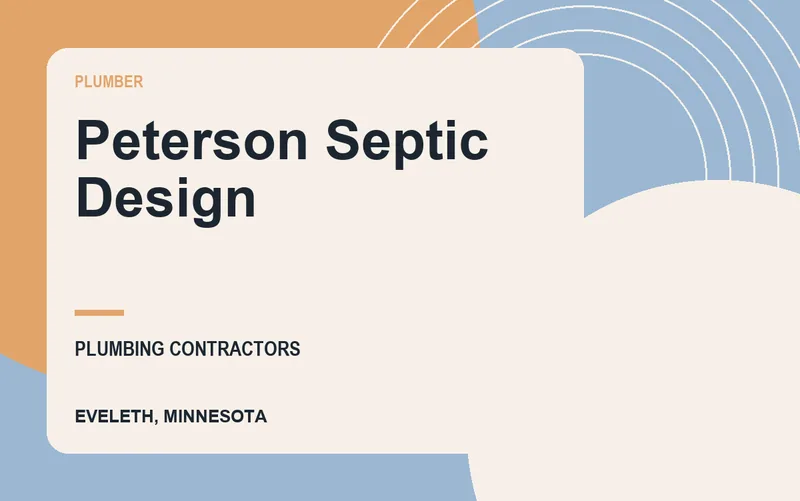 Peterson Septic Design in Eveleth, Minnesota