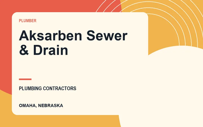 Aksarben Sewer & Drain in Omaha, Nebraska