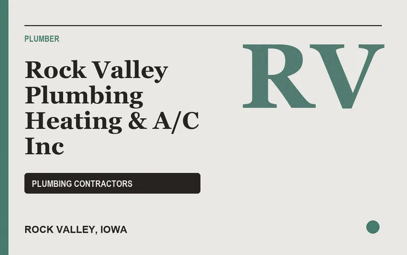 Rock Valley Plumbing Heating & A/C Inc in Rock Valley, Iowa