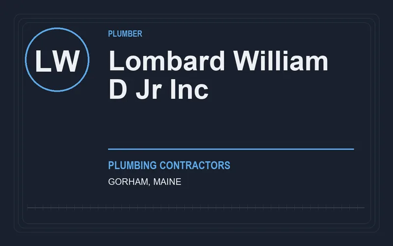 Lombard William D Jr Inc in Gorham, Maine