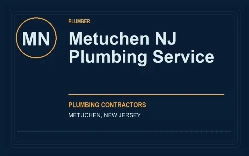 Metuchen NJ Plumbing Service in Metuchen, New Jersey