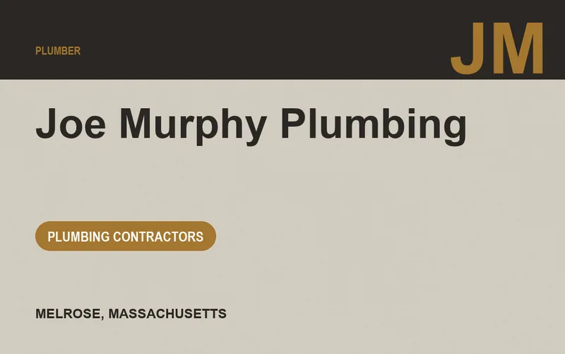 Joe Murphy Plumbing in Melrose, Massachusetts