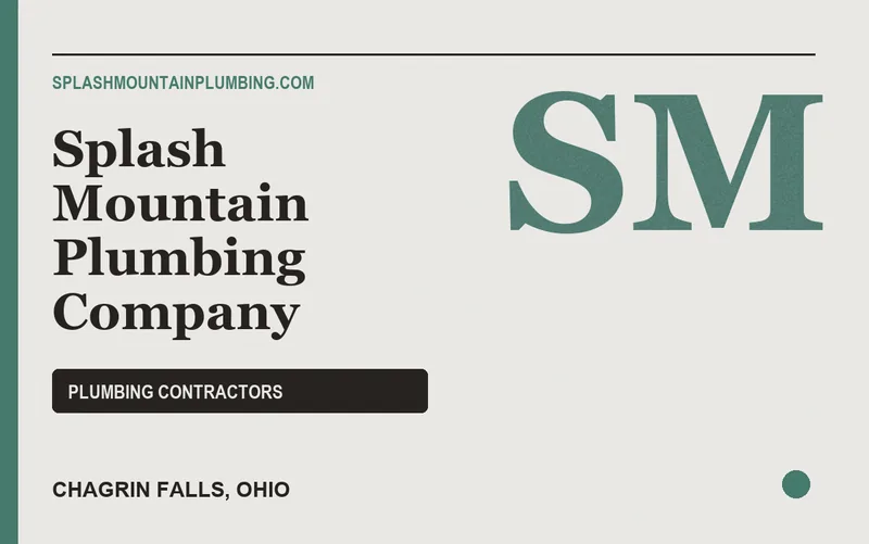 Splash Mountain Plumbing Company in Chagrin Falls, Ohio