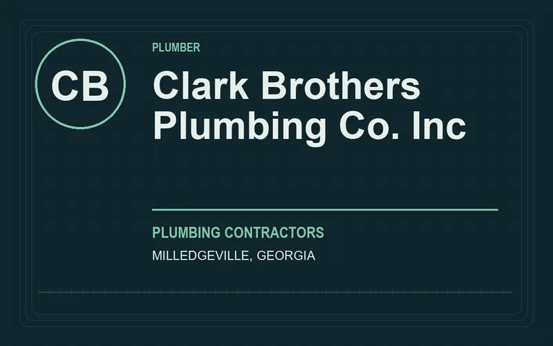 Clark Brothers Plumbing Co. Inc in Milledgeville, Georgia