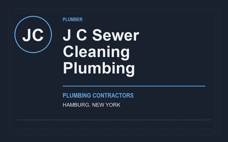 J C Sewer Cleaning Plumbing in Hamburg, New York
