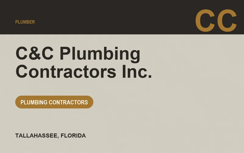 C&C Plumbing Contractors Inc. in Tallahassee, Florida