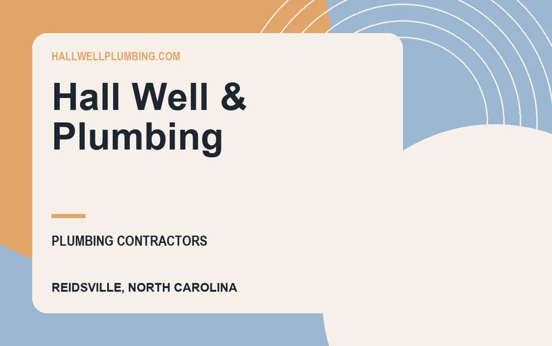 Hall Well & Plumbing in Reidsville, North Carolina