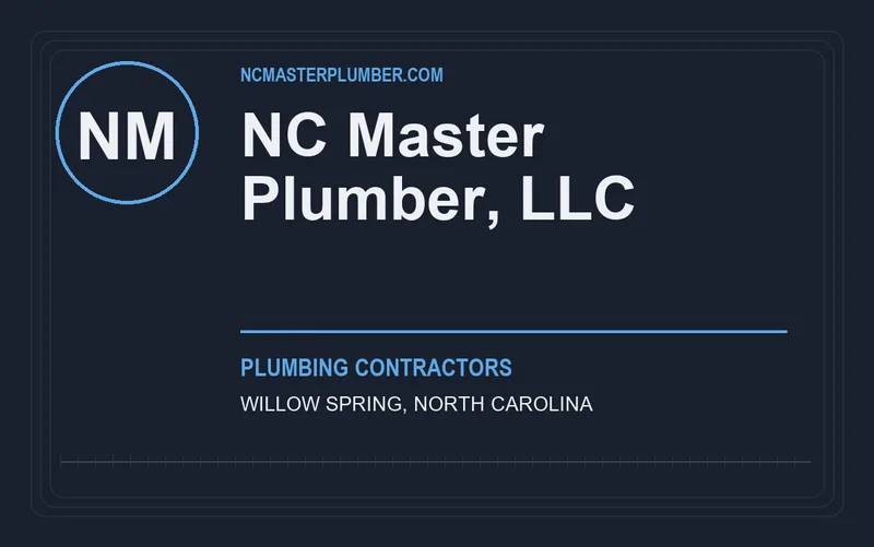 NC Master Plumber, LLC in Willow Spring, North Carolina