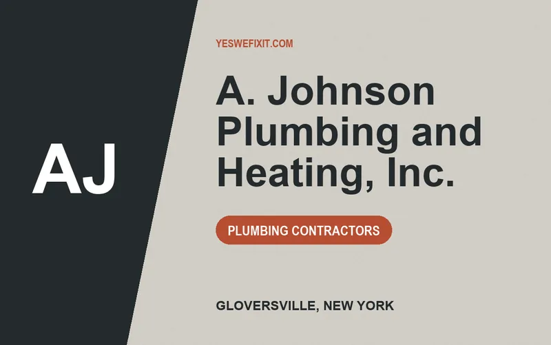 A. Johnson Plumbing and Heating, Inc. in Gloversville, New York