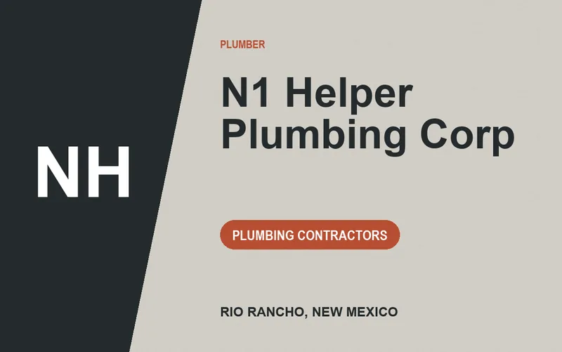 N1 Helper Plumbing Corp in Rio Rancho, New Mexico