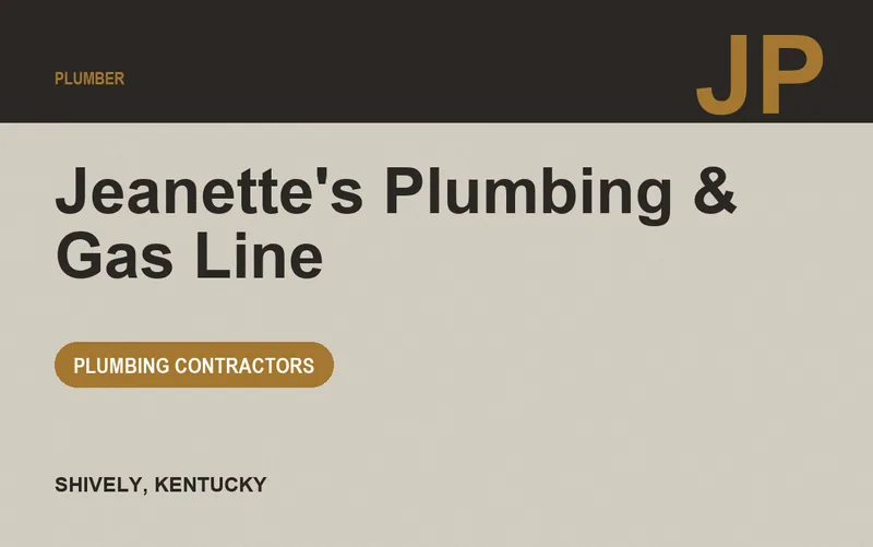 Jeanette's Plumbing & Gas Line in Shively, Kentucky
