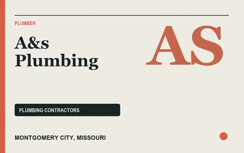 A&s Plumbing in Montgomery City, Missouri