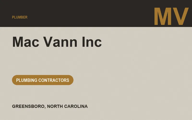 Mac Vann Inc in Greensboro, North Carolina