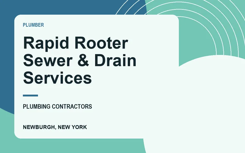 Rapid Rooter Sewer & Drain Services in Newburgh, New York