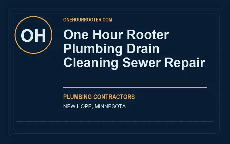 One Hour Rooter Plumbing Drain Cleaning Sewer Repair in New Hope, Minnesota