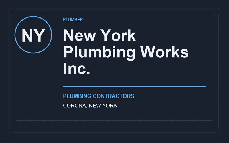 New York Plumbing Works Inc. in Corona, New York