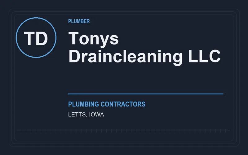 Tonys Draincleaning LLC in Letts, Iowa