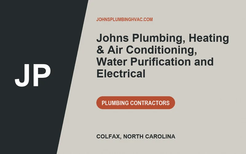 Johns Plumbing, Heating & Air Conditioning, Water Purification and Electrical in Colfax, North Carolina