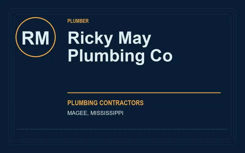 Ricky May Plumbing Co in Magee, Mississippi
