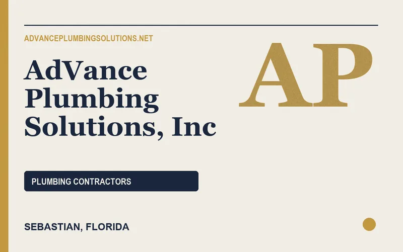 AdVance Plumbing Solutions, Inc in Sebastian, Florida