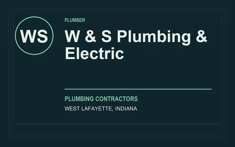 W & S Plumbing & Electric in West Lafayette, Indiana