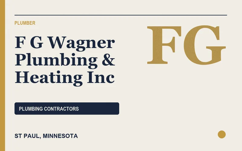 F G Wagner Plumbing & Heating Inc in St Paul, Minnesota