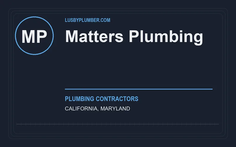 Matters Plumbing in California, Maryland