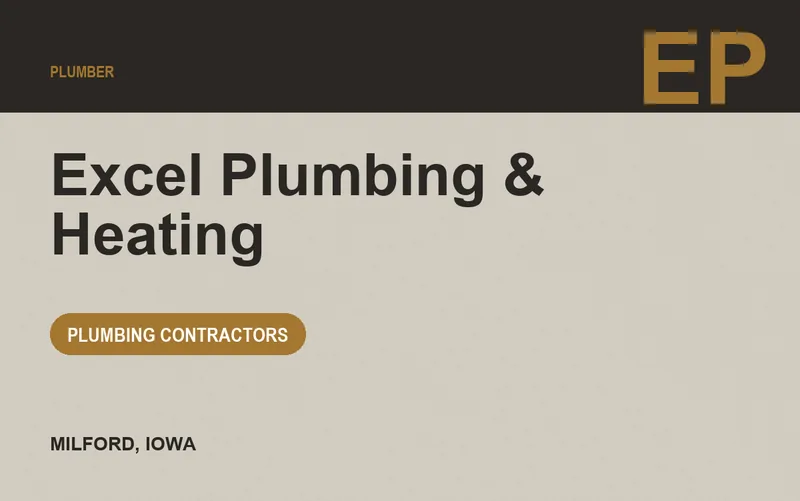 Excel Plumbing & Heating in Milford, Iowa