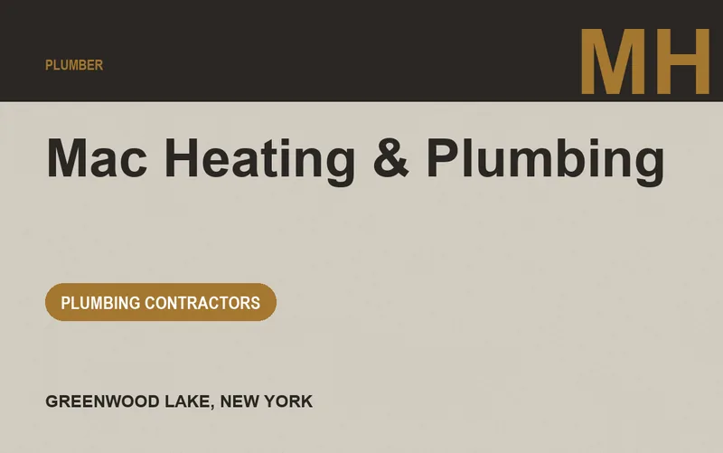 Mac Heating & Plumbing in Greenwood Lake, New York