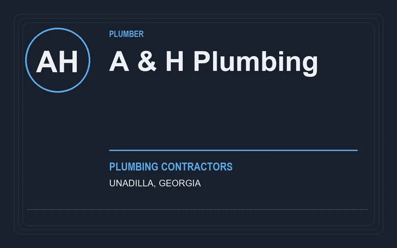 A & H Plumbing in Unadilla, Georgia