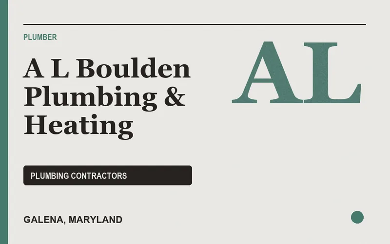 A L Boulden Plumbing & Heating in Galena, Maryland