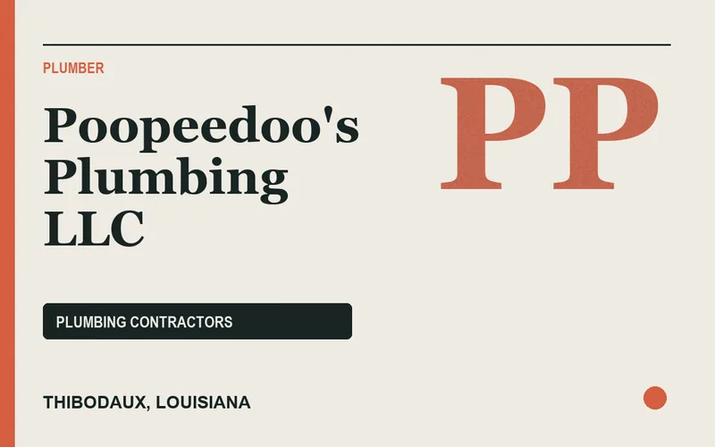 Poopeedoo's Plumbing LLC in Thibodaux, Louisiana