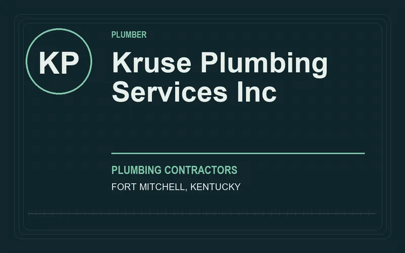 Kruse Plumbing Services Inc in Fort Mitchell, Kentucky