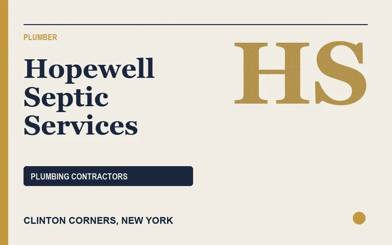 Hopewell Septic Services in Clinton Corners, New York