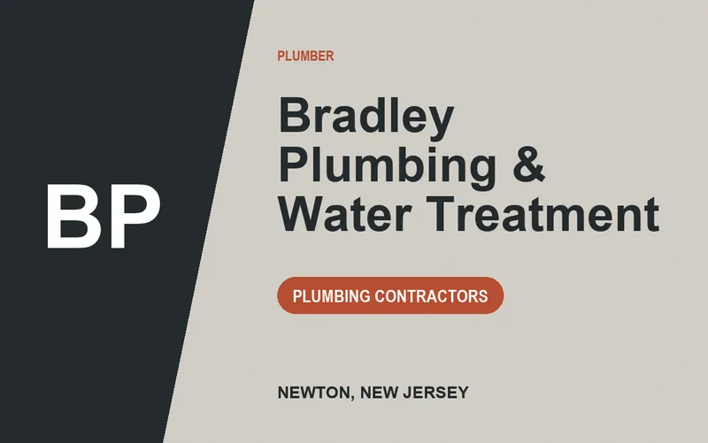 Bradley Plumbing & Water Treatment in Newton, New Jersey