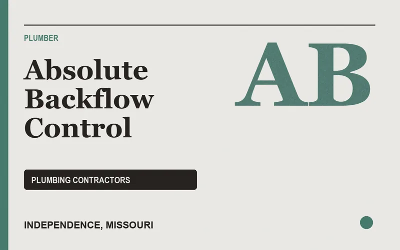 Absolute Backflow Control in Independence, Missouri