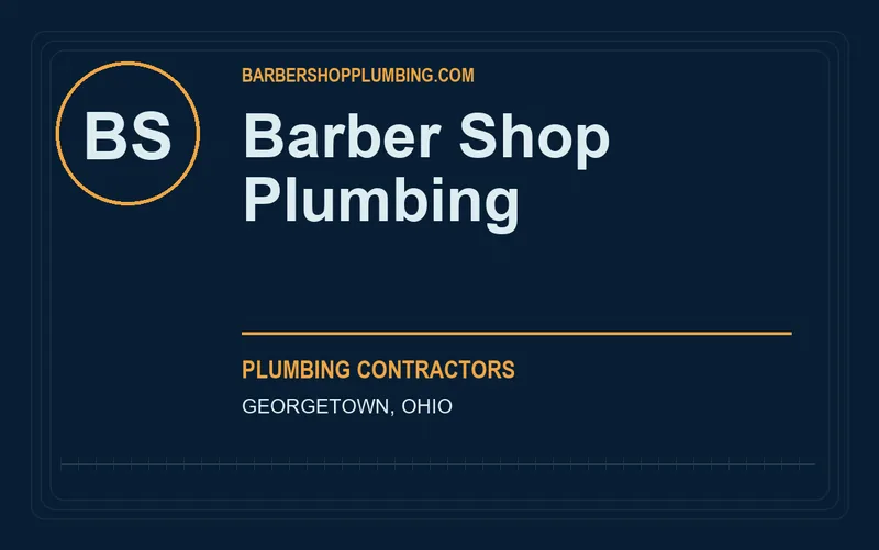 Barber Shop Plumbing in Georgetown, Ohio