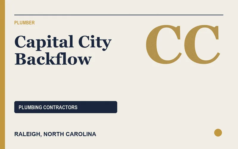 Capital City Backflow in Raleigh, North Carolina