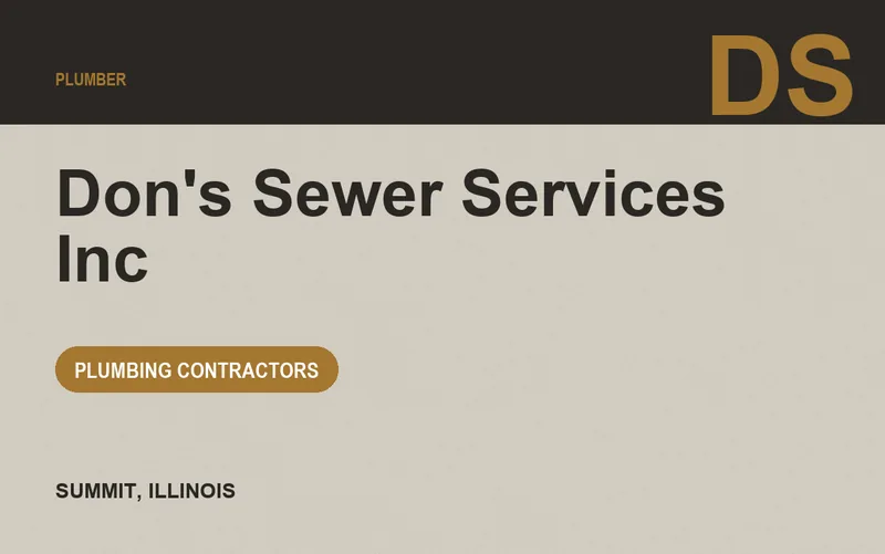 Don's Sewer Services Inc in Summit, Illinois