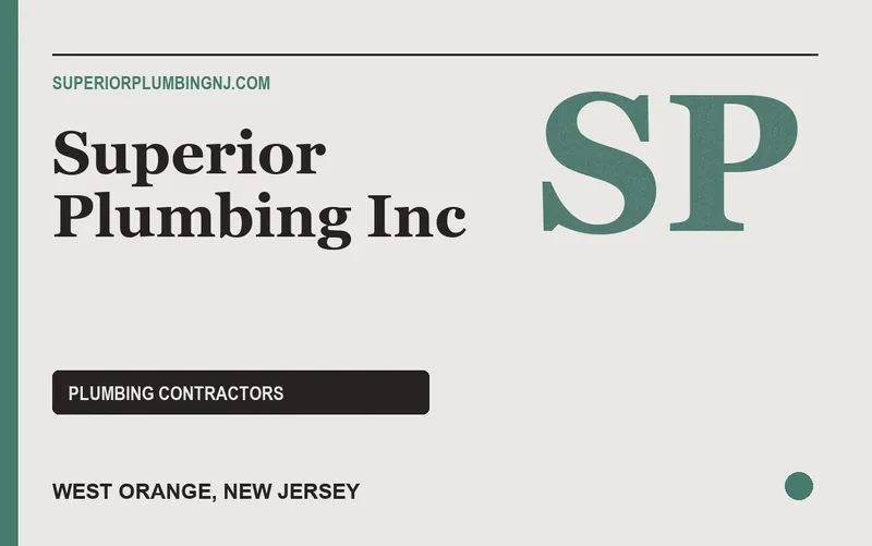 Superior Plumbing Inc in West Orange, New Jersey