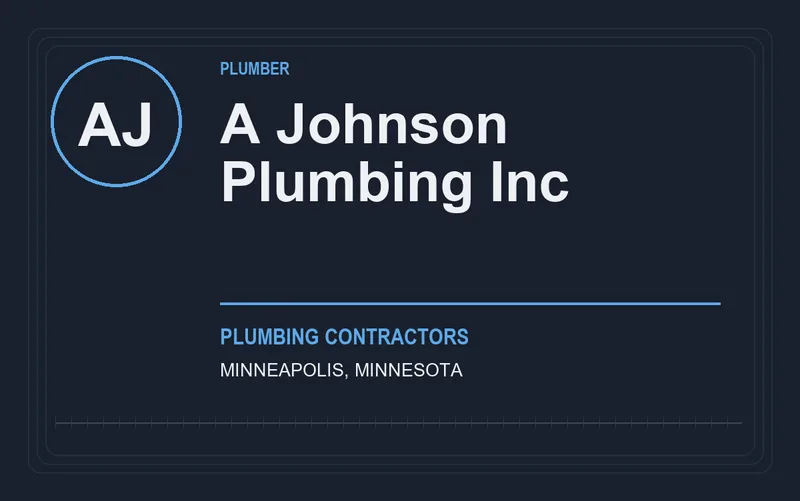 A Johnson Plumbing Inc in Minneapolis, Minnesota