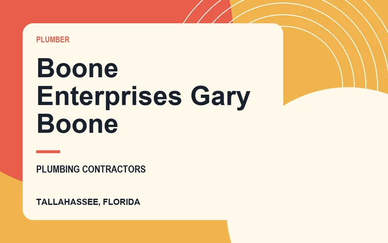 Boone Enterprises Gary Boone in Tallahassee, Florida