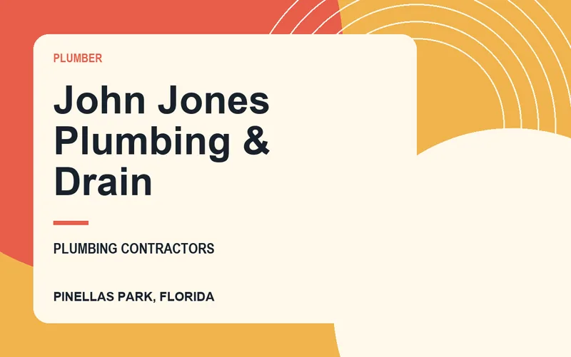 John Jones Plumbing & Drain in Pinellas Park, Florida