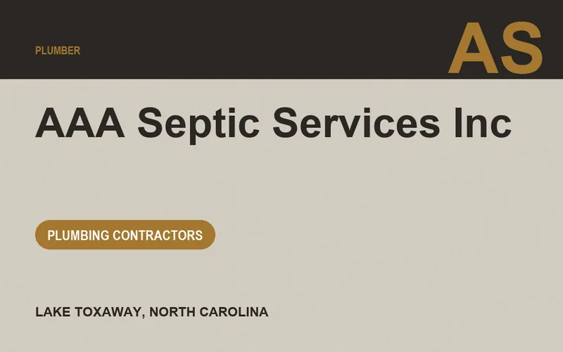 AAA Septic Services Inc in Lake Toxaway, North Carolina